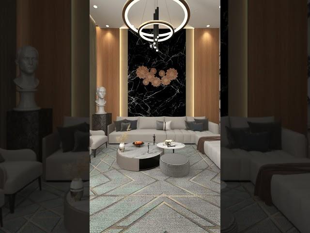 luxury living room 3d render #youtubeshorts #luxurylifestyle