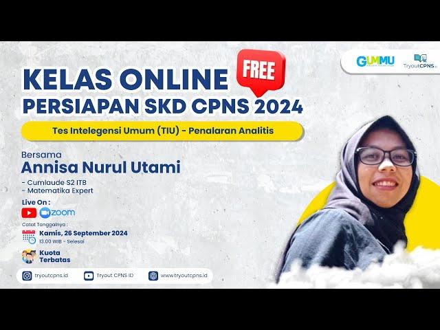 KELAS ONLINE SKD CPNS 2024 - TIU (Penalaran Analitis)