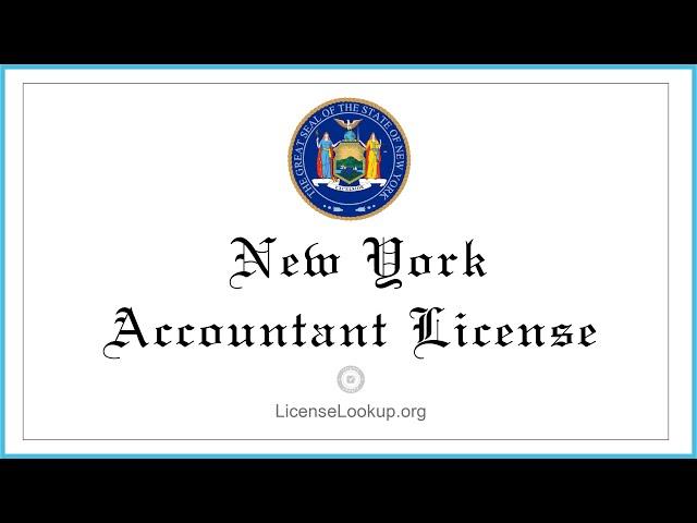 New York Accountant License - What You need to get started #license #NewYork