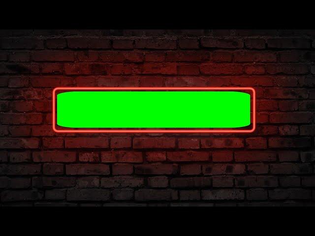 Rectangle Neon - Motion Frame green screen effects - chroma key - animations - Effects Video HD 1080