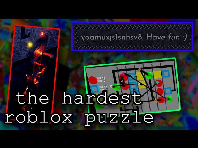 The Hardest Roblox Puzzle Ever