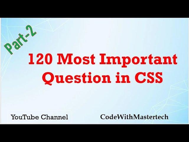 CSS MCQ's Questions & Answers || Part-2 || (Hindi and English)