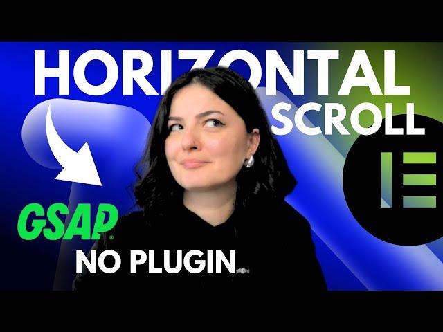 GSAP HORIZONTAL SCROLL WITHOUT PLUGIN - Elementor Wordpress Tutorial Flex Container