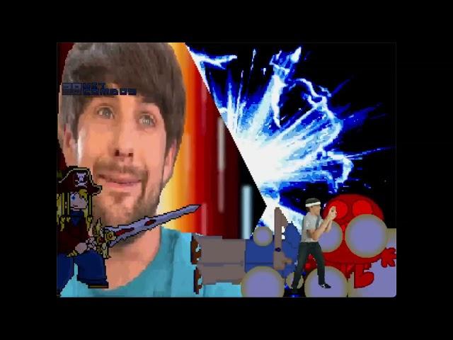 MUGEN Fight - Anthony Padilla, Ian Hecox, & Billy Mays vs. Matt, Two, & Buddy Armstrong