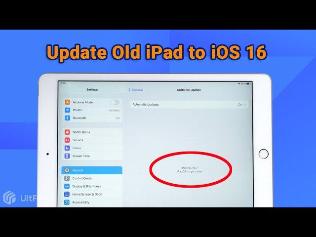 How to Update Old iPad to iOS 14/15/16/17 Easily! Unable to Check for Update iPad 2024