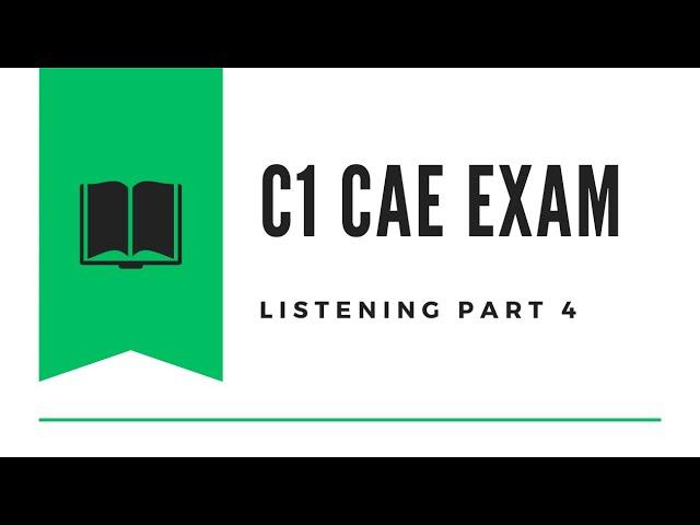 C1 Certificate Advanced English (CAE) Listening Test 9 2024 - Part 4 with Answers #learnenglish