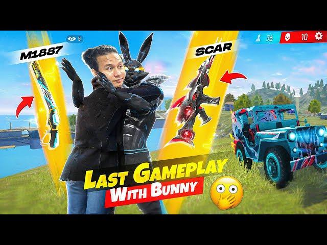 My Last Solo vs Squad Gameplay with Black Bunny Rare Bundle  Tonde Gamer - Free Fire Max