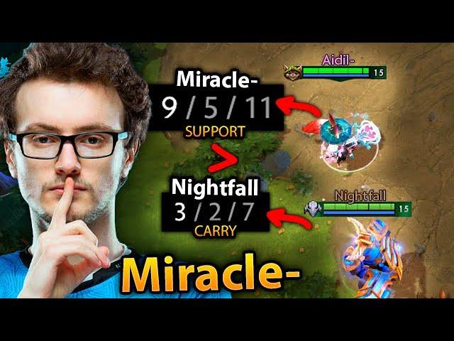 MIRACLE shows how HE can CARRY playing ANY ROLE in dota vs 23Savage