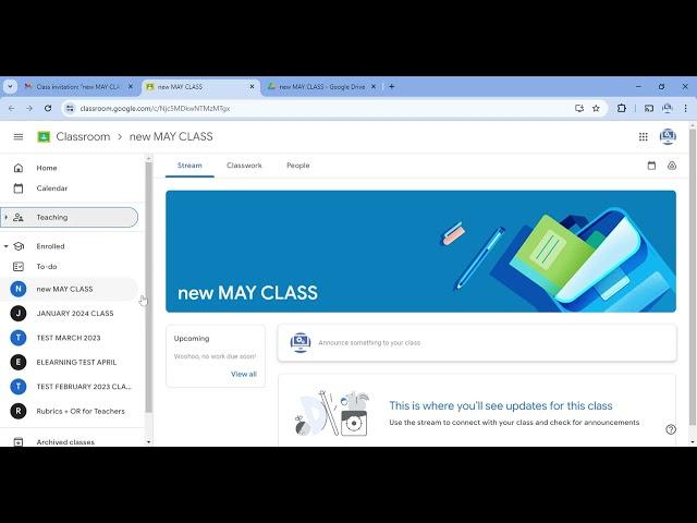 Switch Classes Quickly in Classroom (Google Classroom for Students)