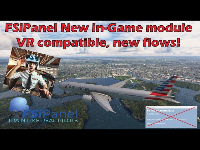 Introducing FSiPanel's New In-Game Module: VR Integration & Enhanced Aircraft Flows!