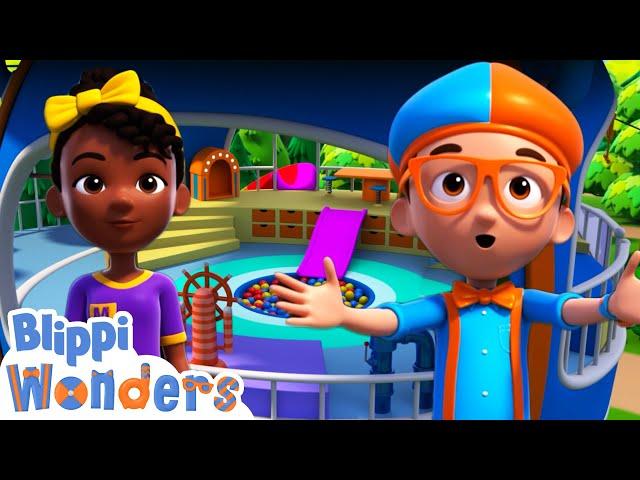 Blippi & Meekah Visit the Ultimate Playground | Blippi Wonders Cartoon Adventures | Moonbug Kids