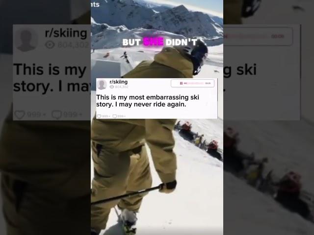 Slope-sounds.com or LINK IN BIO‼️ #ski #skiing #skier #skiingstory #story #embarrasing #funny #snow