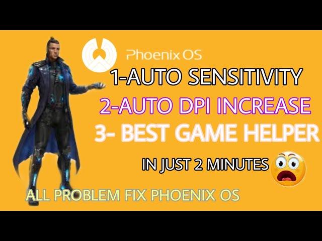 HOW TO FIX AUTO SENSITIVITY INCREASE IN PHOENIX OS || AUTO DPI INCREASE || SOLUTION IN JUST 2 MINUTE