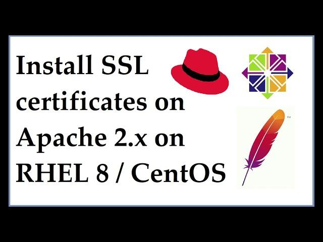 Install SSL Certificates in Apache 2.x (httpd) on RHEL 8 / CentOS