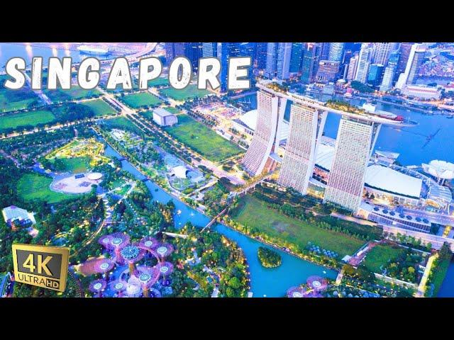 Beautiful Singapore (2024) in 4K ULTRA HD HDR 60 FPS Video by DRONE