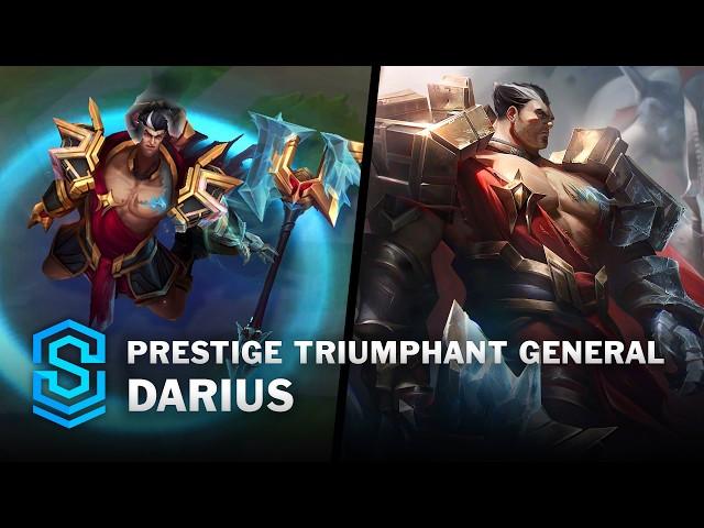 Prestige Triumphant General Darius Skin Spotlight - Pre-Release - PBE Preview - League of Legends