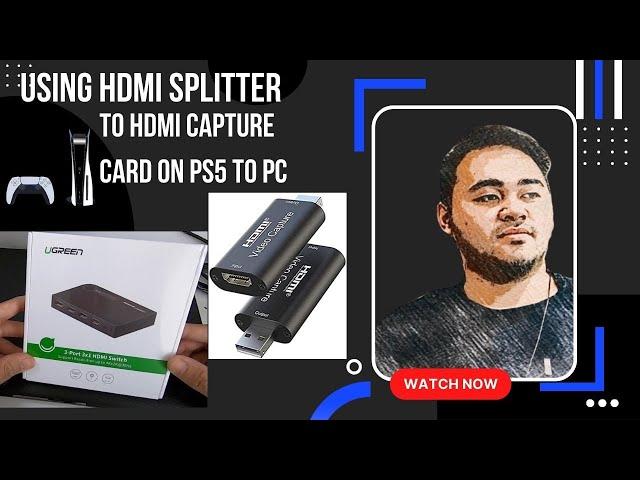 USB Video capture card & HDMI splitter! Unboxing video! PS5 to PC