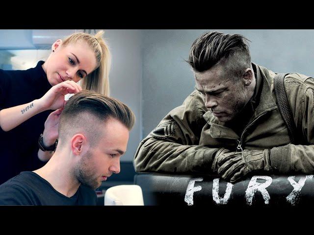 Brad Pitt Hair from FURY - Professional Guide - Men's Undercut