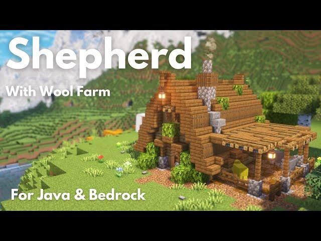 SHEPHERD HOUSE & WOOL FARM | Minecraft Tutorial | Java & Bedrock [1.21+]