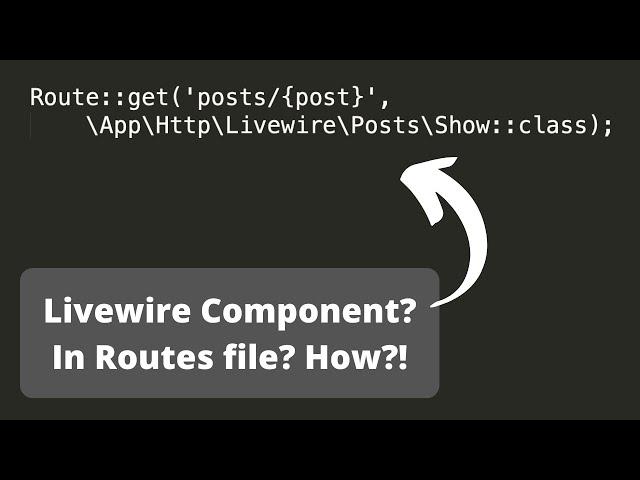 Livewire Route Binding: No Need for Laravel Controller