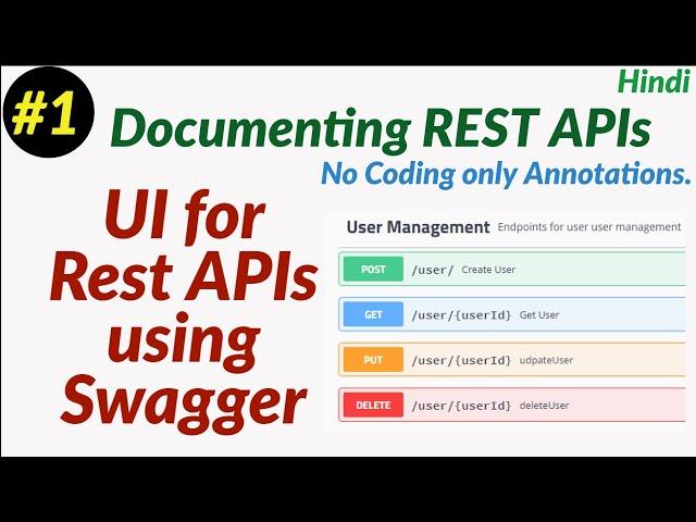 Swagger Tutorial in Hindi | Documenting Rest API with swagger | Swagger tutorial for beginners hindi