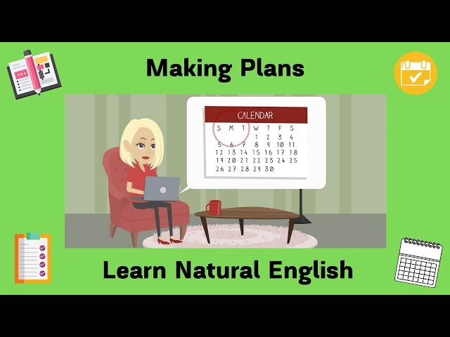 Making Plans | Planning a Holiday | How to Make Plans in English | Future with Going to