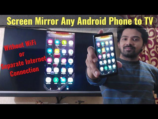 How to Screen Mirroring any Android Phone to TV without WiFi