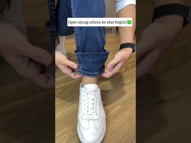 melipat celana tanpa bekas lipatan #fashion #youtubeshorts #ootd #outfit #style