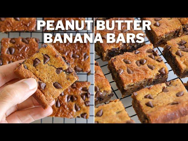 Peanut Butter Banana Chocolate Chip Bars Recipe