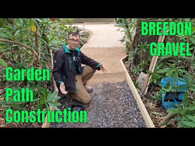 Garden Path Construction, How To Build A Beautiful Garden path with Breedon Gravel