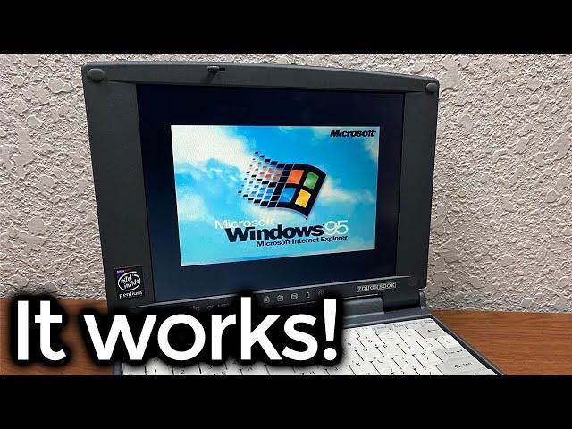 The Mini Toughbook Lives! - Diagnosis & Booting Up Windows 95