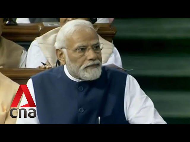 India's Modi responds to no-confidence motion in Parliament