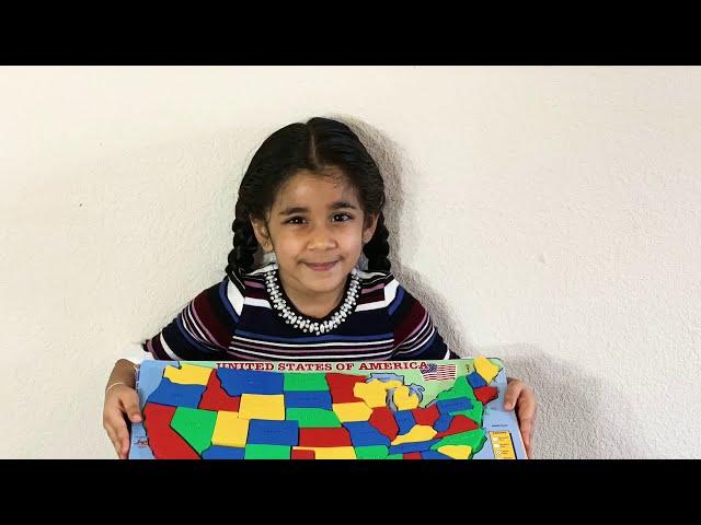 Rajvi’s Fun club - United States of America’s map puzzle building state by state.