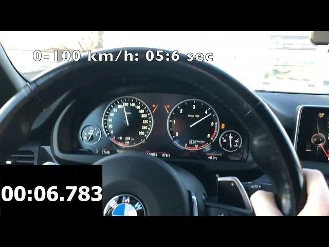 BMW X5 M50D Launch Control Acceleration 0-100. Разгон до 100 км/ч