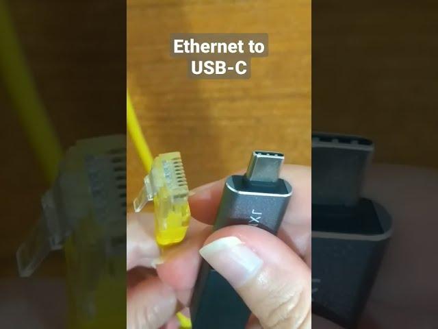 Ethernet to USB-C