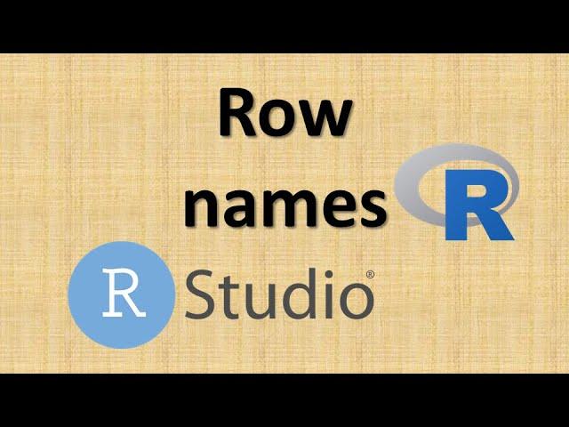 How to assign row names from a given column to data in R or RStudio