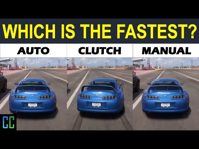 Forza Horizon 5: BEST Type of Shifting For Drag Racing!! Automatic vs. Manual vs. Manual With Clutch