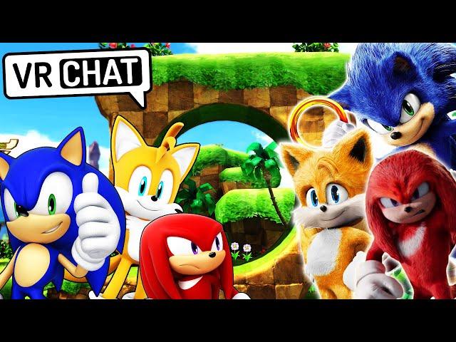 Team Movie Sonic MEETS Team Sonic in "VRChat"