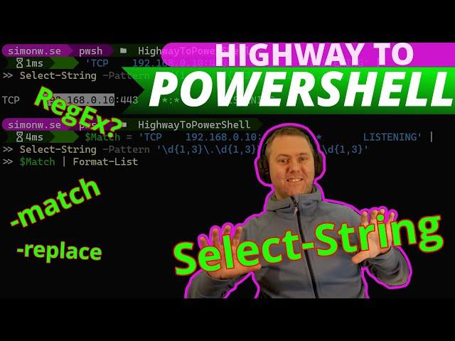 POWERSHELL TUTORIAL REGEX, MATCH AND REPLACE [Highway to PowerShell - Episode 8]