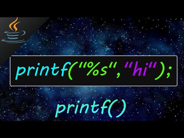 Java printf ️