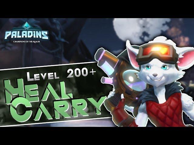 Paladins | Pip HEALER Gameplay | Mega Potion Solo Healer