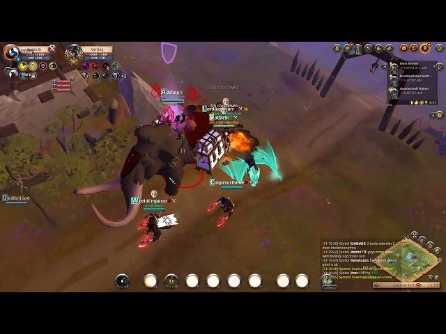 MAMMOTH KILL / 200M $ / ALBION ONLINE RED ZONE GANK