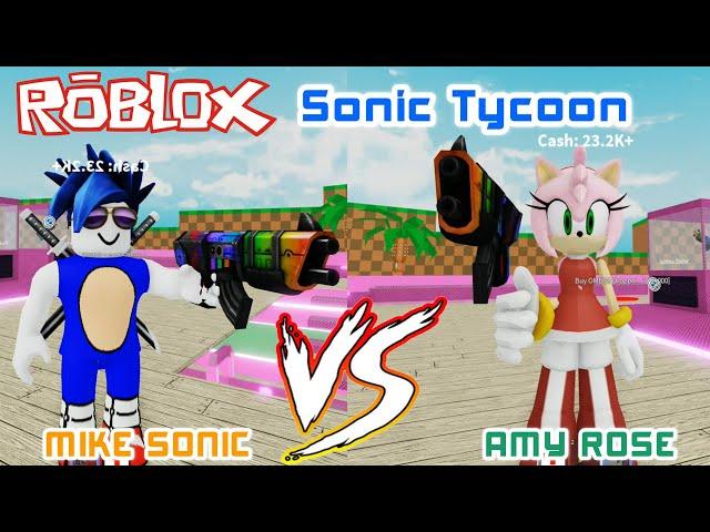 Mike Sonic AND Amy Rose In Sonic Tycoon (Roblox) - Mr Sonic Team