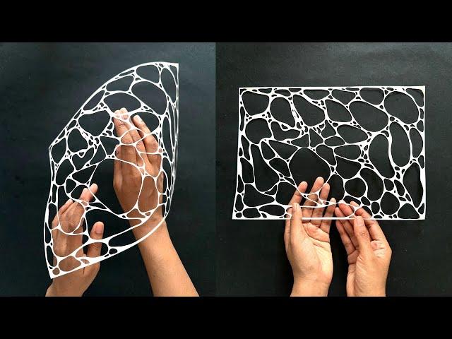 Marble pattern paper cut paper engineering #papercutting #papercuttingart