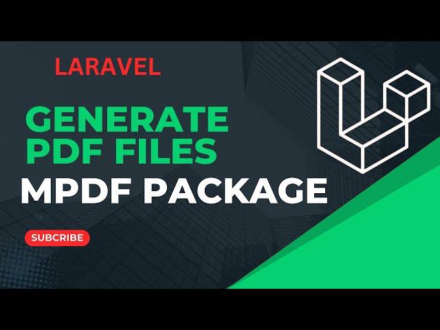 Generate pdf files in Laravel  using Mpdf Package