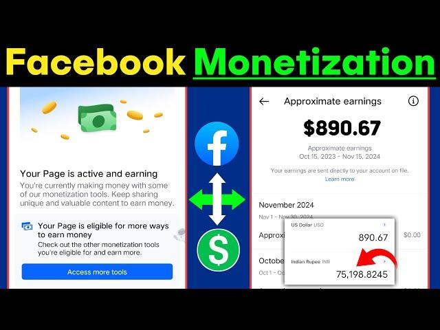 Facebook Monetization Eligibility In Hindi | Facebook Ko Monetise Kaise Kare 2024 | Part -1