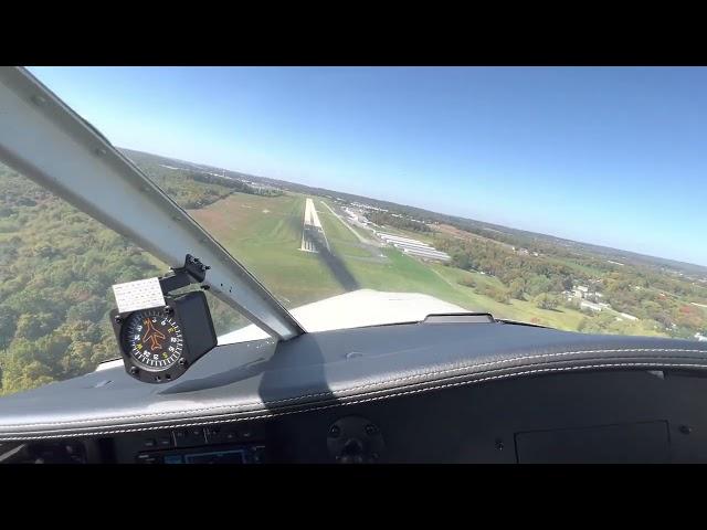 PA32-260 Power Off 180 with a little bounce