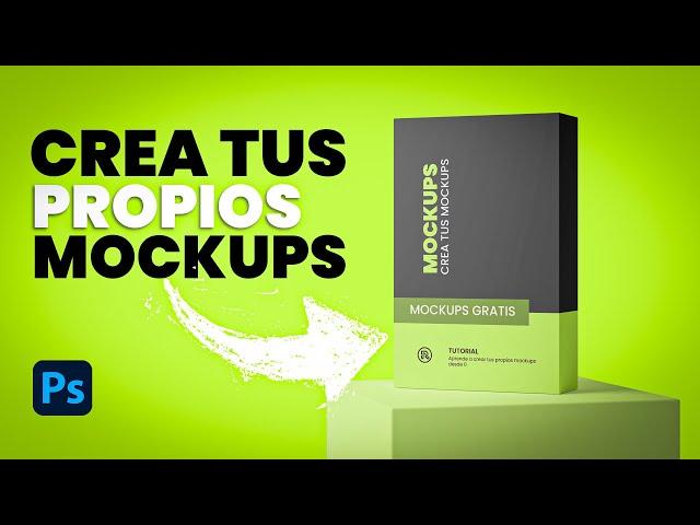 ASI PUEDES CREAR TUS PROPIOS MOCKUPS DESDE 0 FÁCIL | Tutorial Photoshop