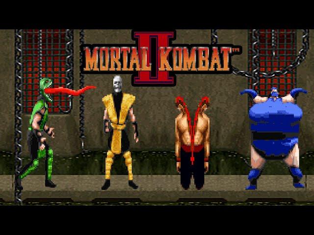 Mortal Kombat 2 (SNES) - All Fatalities