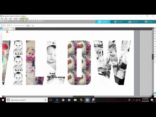 How To Add Real Life Photos Into Letters Or An Image - Silhouette Studio - Cameo